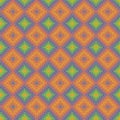 Mosaic floral geometric pattern in bright colors