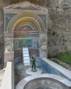 Mosaic Fountain of the Nymphaeum, Pompeii, Italy Royalty Free Stock Photo