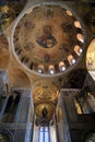 Mosaic and fresco, Monastery of Hosios Loukas Royalty Free Stock Photo