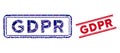 GDPR Rectangle Mosaic and Distress Gdpr Watermark with Lines