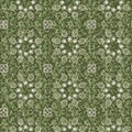 Mosaic geometric green leopard print texture pattern. Trendy kaleidoscope woven design for printed fabric. Rough