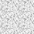 Mosaic gray seamless pattern on white background. Vector