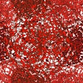 Mosaic grunge stained ornamental seamless pattern in red, brown,white colors