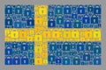 Protection Sweden Flag - Collage of Lock Items