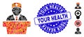 Mosaic Health Care Official Icon with Distress Your Health Seal