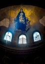 Mosaic of Holy Mary in the Hagia Sophia,Istanbul.