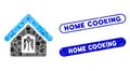 Rectangle Mosaic Home with Distress Home Cooking Seals