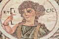 Mosaic in House of Dionysos Royalty Free Stock Photo