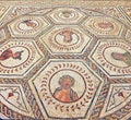 Mosaic of the House of the Planetarium, Roman city of Italica, Andalusia, Spain