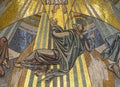 Mosaic icon of Apostle Peter on icon of Transfiguration