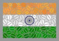 Coffee India Flag - Collage of Coffee