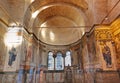 Mosaic interior in Chora church at Istanbul Turkey Royalty Free Stock Photo