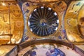 Mosaic interior in Chora church at Istanbul Turkey Royalty Free Stock Photo