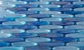 Mosaic iridescent glass tiles or bottom of bottles abstract Royalty Free Stock Photo