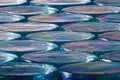 Mosaic iridescent tiles for kitchen or bathroom backsplash Royalty Free Stock Photo