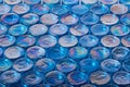 Mosaic iridescent tiles for kitchen or bathroom backsplash Royalty Free Stock Photo