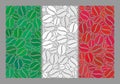 Coffee Italy Flag - Collage with Coffee Beans