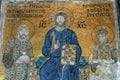 Mosaic of Jesus Christ, Hagia Sofia in Istanbul Royalty Free Stock Photo