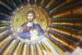 Mosaic of Jesus in church of Istanbul, Turkey Royalty Free Stock Photo
