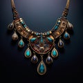 Mosaic Jewelry Masterpiece: Beaded Reverie Necklace