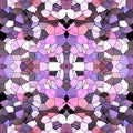 Kaleidoscope jewel seamless pattern texture background - pastel colored with black grout - pink, purple, violet, mauve, Royalty Free Stock Photo