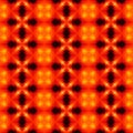 Mosaic Kaleidoscope Seamless Pattern Texture Background - Color Vibrant Red Orange Yellow Black