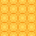 Mosaic kaleidoscope seamless pattern background - retro yellow and orange colored Royalty Free Stock Photo