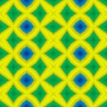 Mosaic kaleidoscope seamless texture background - vibrant yellow, blue and green colored Royalty Free Stock Photo