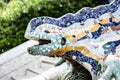 A mosaic lizard in Parc Guell Royalty Free Stock Photo