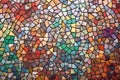 mosaic made of colored tesserae