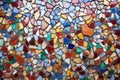 mosaic made of colored tesserae