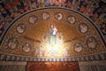 The mosaic of Madonna with Twelve clans of Israel in Dormition abbey, Jerusalem Royalty Free Stock Photo