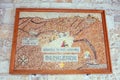 Mosaic Map of The Nativity in Bethlehem