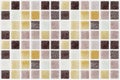 Mosaic marble tiles colored square