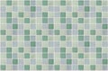 Mosaic marble tiles green square