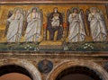 Mosaic of Mary Jesus and angels, Basilica of Sant Apollinare Ravenna Italy