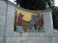 Mosaic Mural of St. Paul Preaching to a Group of Faithful