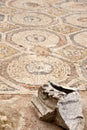 Mosaic in national park Zippori (Tsipori). Israel Royalty Free Stock Photo