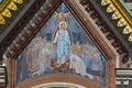 Mosaic on the outside of the Church of the Savior on Blood Royalty Free Stock Photo