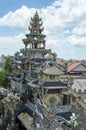 Mosaic Pagoda Lin Phuoc in the city of Dalat Vietnam, a Buddhist temple. Part.