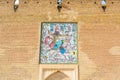 Mosaic painting on the wall of The Arg of Karim Khan, or Karim Khan Citadel, built as part of a complex during the Zand dynasty by Royalty Free Stock Photo