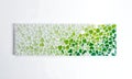 Mosaic Panel with Gradient of Green and White Glass Pieces Royalty Free Stock Photo