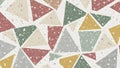 Bright terrazzo mosaic background with multicolor geometric fragments Royalty Free Stock Photo