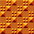 Mosaic pattern with pyramid relief volume surface Royalty Free Stock Photo