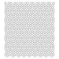 Mosaic of penrose pentagons in black and white. vector.