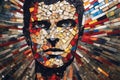 mosaic portrait of david bowie