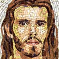 Mosaic portrait of Jesus Christ Royalty Free Stock Photo