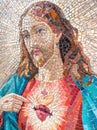 Mosaic portrait of Jesus Christ Royalty Free Stock Photo