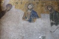 Mosaic with the representation of Christ Pantocrator. Hagia Soph