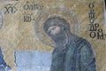 Mosaic with the representation of Christ Pantocrator. Hagia Soph Royalty Free Stock Photo
